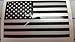 I Make Decals™ - Ghosted US American Subdued Flag, Silver with ghosted Black Print, 2