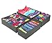 Sorbus® Set of 4 Foldable Drawer Dividers, Storage Boxes, Closet Organizers, Under Bed Organizer (Gray)