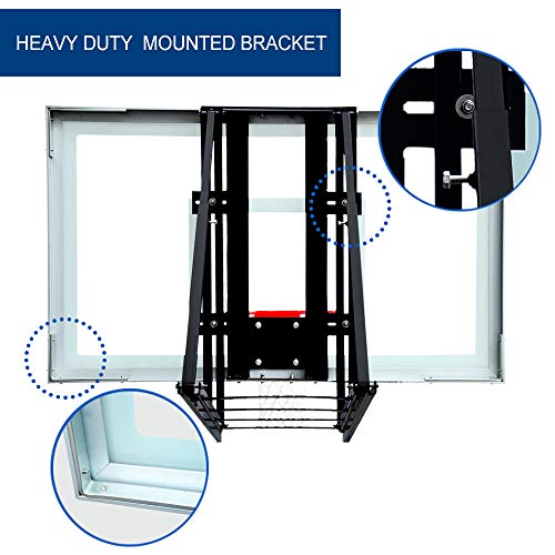 image for katop Garage Roof-Mount Outdoor Basketball Hoop System with 48 inch Ba