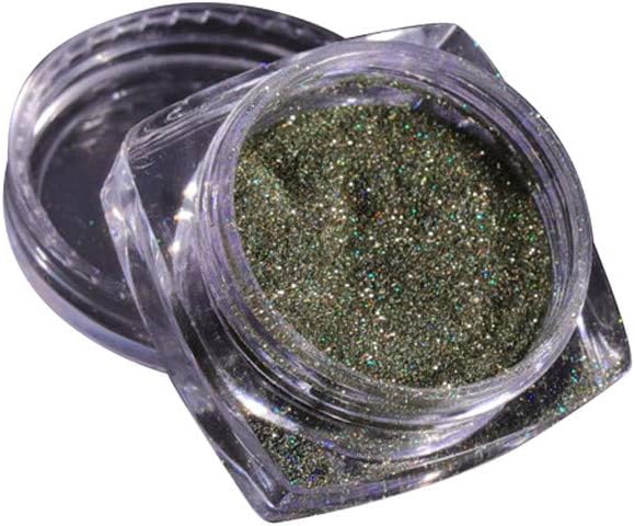 KCPer Holographic Laser Powder of Unicorn Rainbow Nail Art Glitter Chameleon Chrome Powder Starlight Pigment Manicure Nail Gel Polish Polar Lights Fairy Glitter Dust (B)