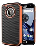 Moto G5 Plus Case, Cimo [Shockproof] Heavy Duty Shock Absorbing Hybrid Protection Cover for Motorola Moto G5 Plus (2017) - Orange