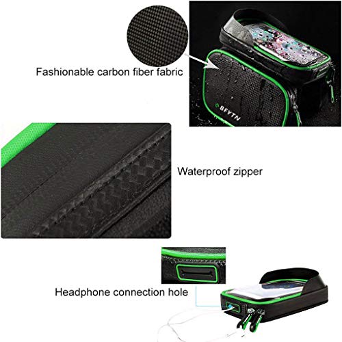 image for AISISAIWEN Bike Frame Bag Bicycle Top Tube Bag Waterproof Sensitive To