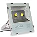 100W LED Flood Lights, Super Bright Work Lights, 500W Halogen Bulb Equivalent, IP65 Waterproof Security Lights, 8000Lm, 6000K, Outdoor Floodlight for Garage, Garden, Landscape Wall Lights