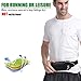 USHAKE Running Belt with Extender Belt, Bounce Free Pouch Bag, Fanny Pack Workout Belt Sports Waist Pack for Apple iPhone Samsung Note Galaxy in Running Walking Cycling-05BK