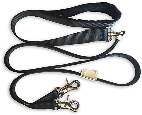 Double Dog Leash – No Tangle Swivel & Fully Adjustable Lead for Two Dogs, Double Dog Walker leash with Soft Padded Handle, Dual Dog Splitter Leash by Sporn