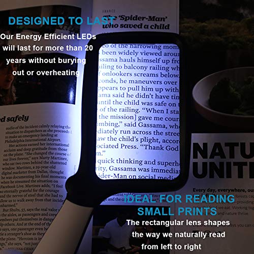 6 Magnifying+Handheld+Magnifier+Magnification+Dimmable