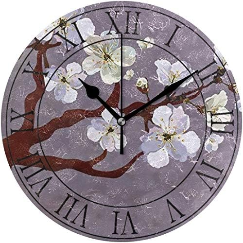 时钟 白い梅の花 グレイバック 掛け時計 壁時計 ウォールクロック ホーム飾り 置き時計 デザイン オフィス 会社 学校 お求めやすく価格改定 静音時計 部屋装飾 シンプル 时钟 白い梅の花 グレイバック 掛け時計 壁時計 ウォールクロック ホーム飾り 置き時計 デザイン オフィス 会社 学校 お求めやすく価格改定 静音時計 部屋装飾 シンプル