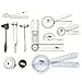 Goniometer Physical Therapy Complete Set W/Bonus Reflex Hammer Including 12,8,6 Inches Goni's Plus Two Bonus Measuring Tapes. Occupational Therapy Tools. Ideal for Clinical or Home Rehab