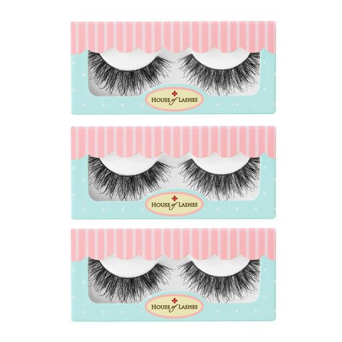 House of Lashes | Smokey Muse 3pk Combo Pack | Premium Quality False Eyelashes for a Great Value| Cruelty Free | Eco Friendly