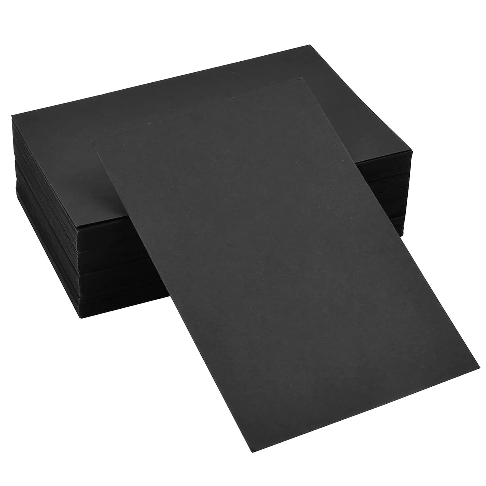 PALUDO 100 Sheets A6 Blank Postcards 15 X 10CM, 350gsm Black Card Postcard Paper Cardstock Set, Art Crafting Thick Card, Double-Sided Available