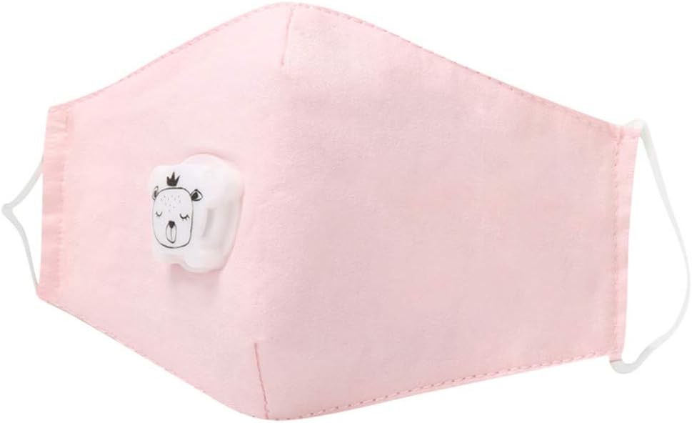Children's Cotton Washable 3-Layer Activated Carbon Filter Breather Valve Face Cover