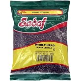 Sadaf Black Lentils 16 oz - Urad Dal Whole - Dried Black Lentils Bulk - Urad Whole Black - Indian Lentil - Natural, Vegan, Kosher