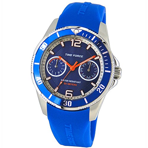 TIME FORCE TF-4110B03 Reloj para Chico, con Calendario, Azul Oscuro - Imagen 3