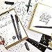 (4 Size,6 Pack) Calligraphy Pens, DealKits Brush Pen Markers Sets Kits for Kids Beginner Caligrapher Hand Lettering Writing Guide Chinese Caligraphy Art Drawings Signature Illustration Design, Black