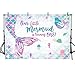 MEHOFOTO 7x5ft Mermaid One Birthday Photography Backdrop Under Sea Girl Princess 1st Birthday Party Decoration Mermaid Tail Purple Pink Teal Sparkle Glitter Photo Studio Background Banner