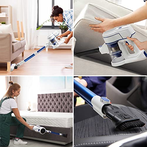 Britech Cordless Lightweight Stick Vacuum Cleaner, 250W Motor for