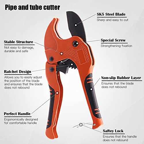 Glarks Ratchet-type Pipe And Tube Cutter With Blade And Cut - View #4