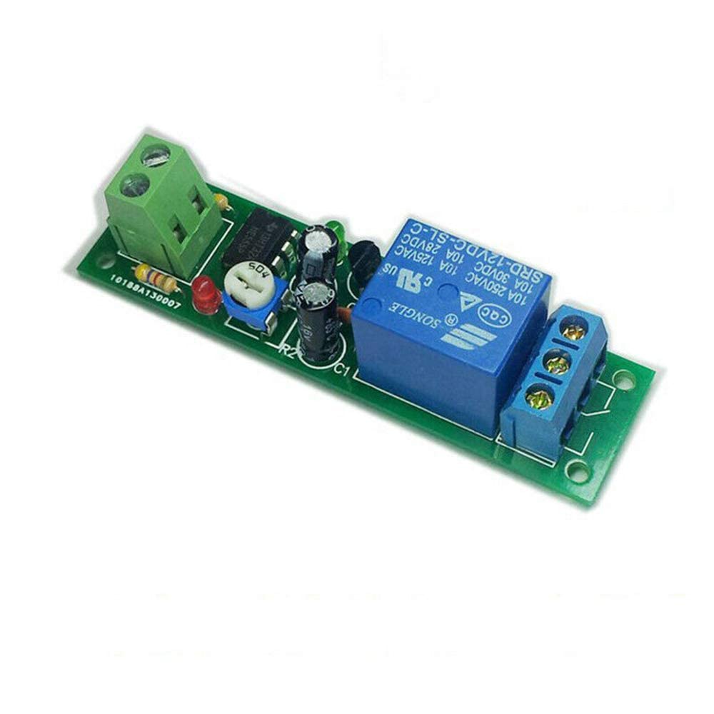 Boxonly DC 24V JK02 Delay Automatic Disconnection Relay Module Delay Relay Timer Switch Module 0 to 60 Second Adjustable