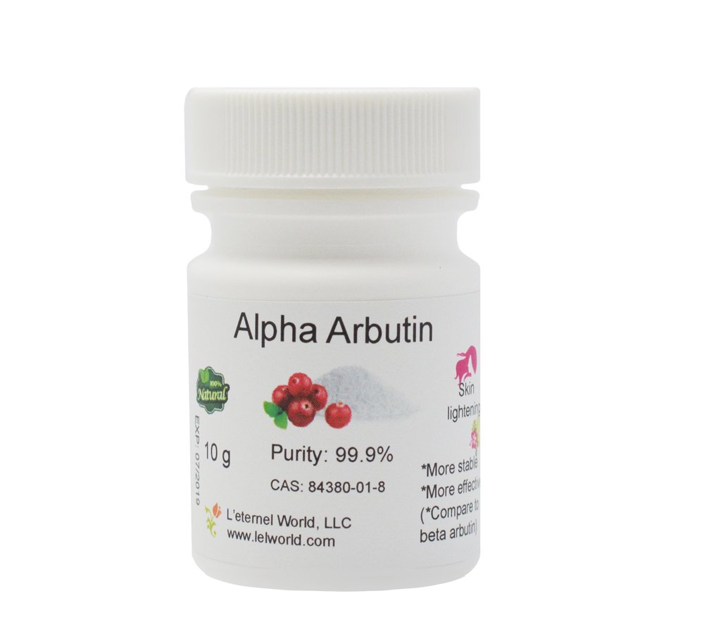 Pure AlphaArbutin Powder, 10 g, Quality Guaranteed! Good for Skin