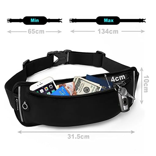 MYCARBON Fanny Packs for Women and Men Water Resistant Waist Pack for Men,Close Fitting Money Belt for Travel,Adjustable… - Image 7