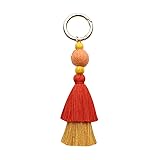 Handmade keychain of Lafite tassel, god of luck DIY