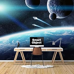 Wall Murals for Bedroom Great Universe Giant Planets Removable Wallpaper Peel and Stick Wall Stickers - 66x96 inches