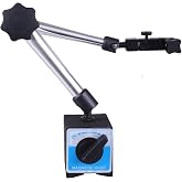 Qnkaa Magnetic Base Stand for Digital Dial Indicator | Magnetic Indicator Base with 0.315inch (8mm) Clamping Hole, Three Segment, Industrial Strength with Quick Release