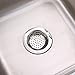 2PCS Stainless Steel Sink Strainer for Garbage Disposal By Hoxha, Easy Handle Portable Kitchen Drain Strainer Basket - Large Wide Rim 4.5
