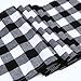 Aneco 2 Pack Table Runner Cotton Checkered Table Runner Trendy Modern Plaid Design Tablerunner Elegant Decor for Indoor Outdoor Events 13 x 72 Inches Black and White