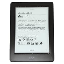 Kobo Glo HD 6" Digital eBook Reader with