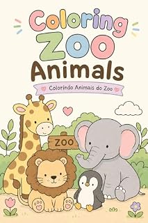 Livro Zoo Fofura: Amigos para Colorir: "Uma jornada colorida pelo reino animal"