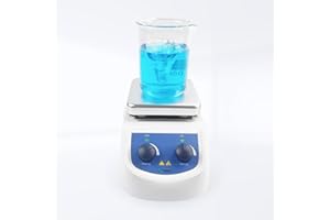 VISOSCI Magnetic Stirrer Hot Plate Max 380℃ (716℉0, Magnetic Hotplate Stirrer with Max Speed 2000RPM, 5L Stirring Capacity, Stirring Bar Included,Not Suitable for Accuracy and Low Temp Control
