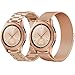 Koreda Compatible Samsung Galaxy Watch(42mm) Bands, 20mm Stainless Steel Band + Milanese Loop Mesh Replacement Bracelet Metal Strap Compatible Galaxy Watch Active/Ticwatch E/Gear Sport Smartwatch