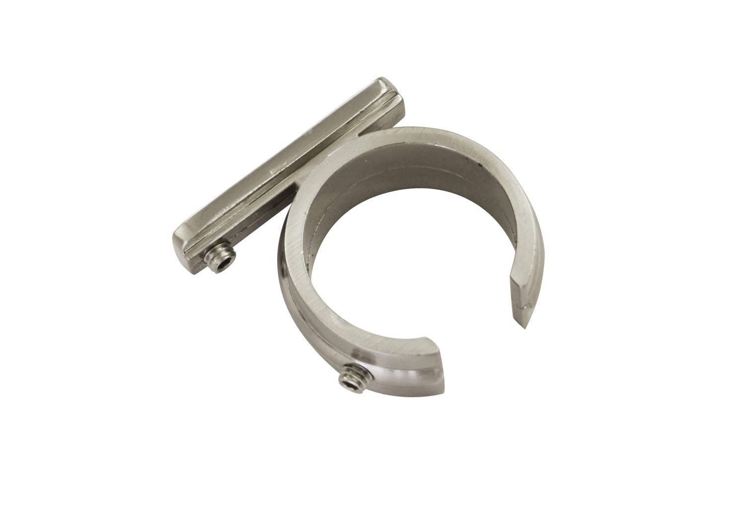 Gardinia Ring adapter for universal carrier for diameter 25 mm, stainless steel look, Steel, Ø 25