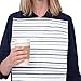NEATSHEETS Disposable Adhesive Clothing Protector Bib for Adults & Kids, 100-Count, Blue Stripe | 13
