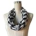 Pop Fashion Womens Chevron Arrow Infinity Scarf Wrap Scarf with White Zipper Pocket, Infinity Scarves