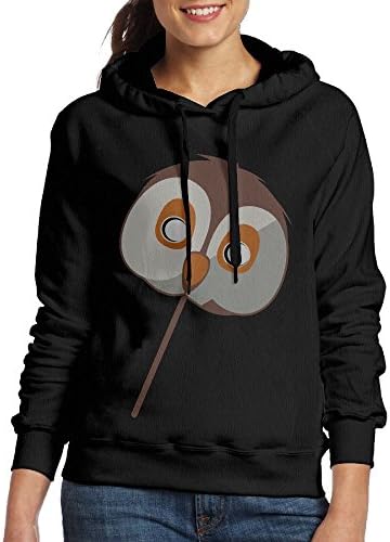 Women's Autumn And Winter Owl Mask Simple Fashion Casual Hooded Pullover Sweatshirt
