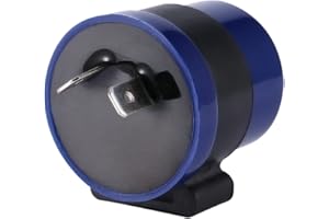 Klanata 2‑Pin Motorcycle Motorbike Indicator Relay Flasher, Flasher Beeper Relay for Halogen Tungsten Bulb Light, Turn Signal Indicator Blinker, 6-12V 8W ABS Plastic Metal