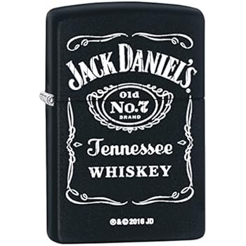 Zippo Jack Daniels Tennessee Whiskey Black Matte Lighter 3742