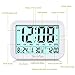 FIVE 0 EIGHT Digital Talking Alarm Clock with 4.5'' Display, Smart Backlight, 3 Alarms,7 Ring for Desk, Shelf, Table, Bedroom