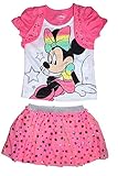 Disney Minnie Mouse Toddler Faux Shrug T-Shirt & Mesh Skirt
