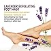Lavender Foot Peel Mask - Callus and Dead Skin Exfoliation Mask by 24K Organic