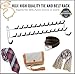 Huji Wall Mount Tie and Belt Rack Organizer, White (1 Pack)