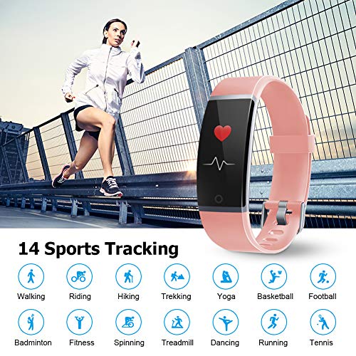 Letsfit Fitness Tracker, Activity Tracker Watch with Heart Rate Monitor