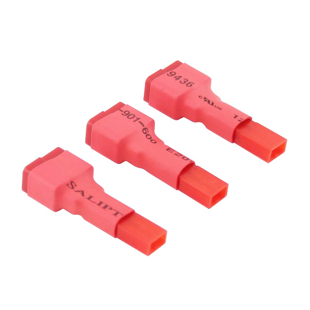 OliRC 3pcs No Wires Connector: T-Plug Deans Style Female to JST Adapter(C55-3)