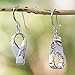 NOVICA Artisan Handmade .925 Sterling Silver Dangle Earrings Modern Taxco Mexico 'Modern Mobius'