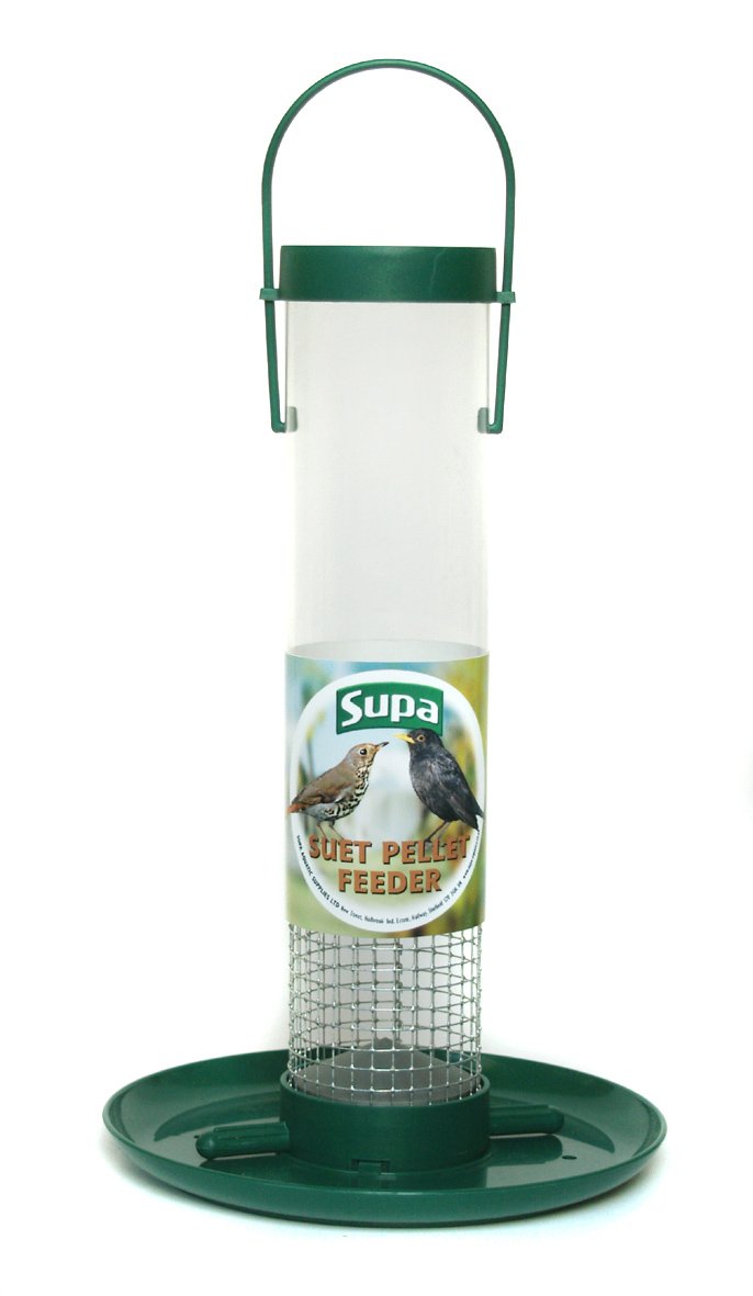 Supa 4 Suet Pellet Feeder Large, 30 cm, 200 g, Transparent