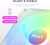 NZXT F120 RGB Core RF-C12SF-W1-120mm RGB Fan White PWM Core 8 LEDs view 6