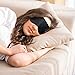 Sol Wellness Natural Silk Sleep Mask & Blindfold - Single Strap Super-Soft Silk Eye Mask