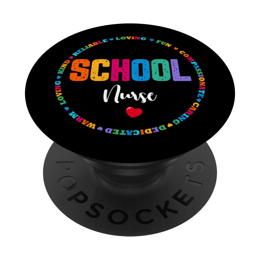 School Nurse Registered Nurse Back To School Nursing RN Cute PopSockets Swappable PopGrip